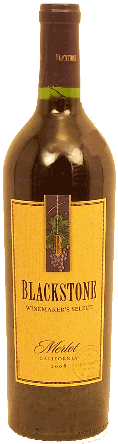 Blackstone Winemaker's Select merlot wine of California, 13.5% alc. by vol. Full-Size Picture